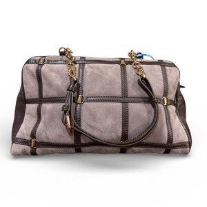 Salvatore Ferragamo Suede & Leather Shoulder Bag – Made in Italy